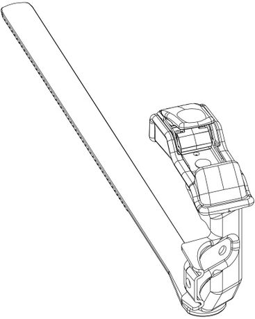 Ремень фиксации колес с зажимной пряжкой правый дальний 52589 (VeloCompact) - Фото 1