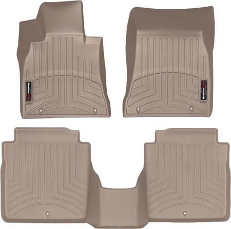 Коврики Weathertech Beige для Genesis G90 (mkI) 2015-2022 (задний привод) - Фото 1