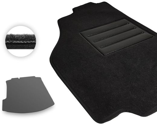 Текстильные коврики Pro-Eco Black для Volkswagen Bora (mkIV)(багажник) 1999-2006