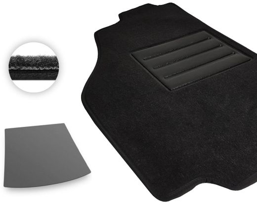 Текстильные коврики Pro-Eco Black для Porsche Cayenne (mkIII)(багажник) 2018→