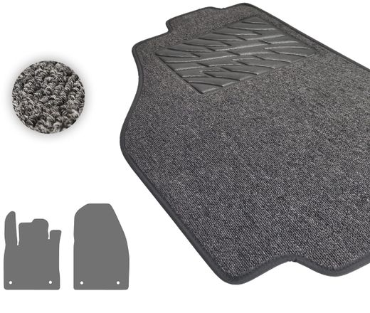 Текстильные коврики Pro-Eco Graphite для Ford Transit/Tourneo Courier (mkII)(1 ряд) 2023→ (АКПП)