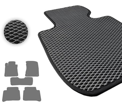 Eva коврики Pro-Eco Black для Mercedes-Benz E-Class (W211; S211)(полный привод) 2002-2009
