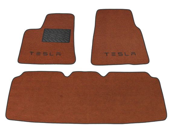 Двухслойные коврики Sotra Premium Terracot для Tesla Model S (mkI) 2014→