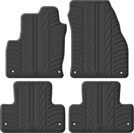 Резиновые коврики Gledring для Land Rover Range Rover Evoque (mkI)(L538) 2011-2018 (8 клипс) - Фото 1