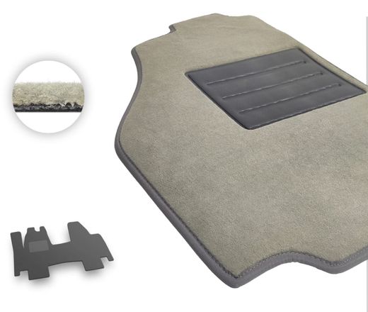 Текстильные коврики Pro-Eco Beige для Maxus EV30 (mkI)(1 ряд) 2018→ / eDeliver 3 (mkI)(1 ряд) 2018→