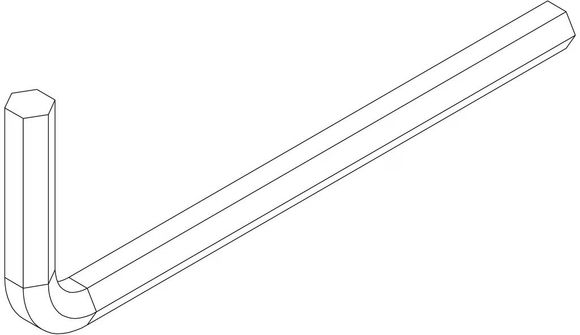 Шестигранный ключ 50229 (ClipOn 9106)