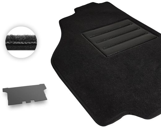 Текстильные коврики Pro-Eco Black для Nissan Patrol (mkIV)(Y60)(3-дв.)(багажник) 1990-1997