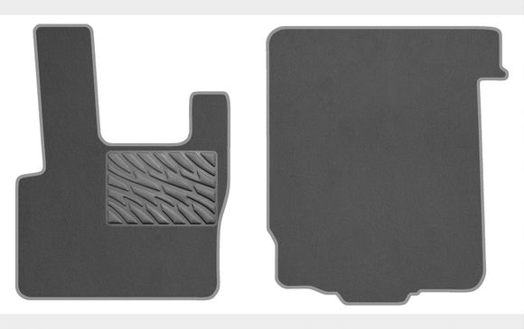Двухслойные коврики Sotra Premium Grey для DAF XF95 (mkI) 1997-2002 / XF105 (mkII) 2002-2006