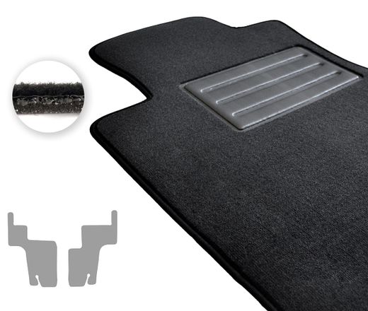 Текстильные коврики Pro-Eco Dark Grey для Mercedes-Benz GL/GLS-Class (X166)(3 ряд) 2013-2019