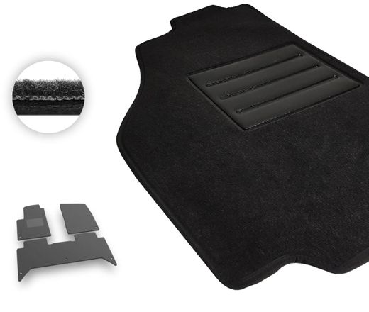 Текстильные коврики Pro-Eco Black для Rivian R1T (mkI) 2021→