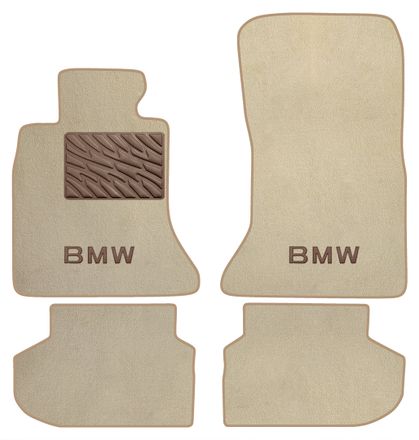 Двухслойные коврики Sotra Premium Beige для BMW 5-series (F10; F11)(полный привод) 2013-2017