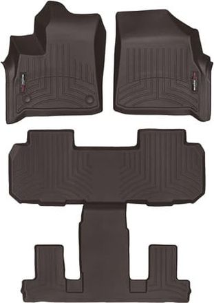 Коврики Weathertech Choco для Buick Enclave (mkII) 2017-2024 (1-2-3 ряд)