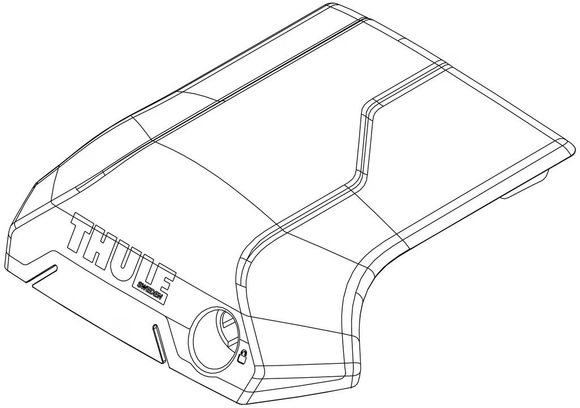Крышка опоры левая 54745 (Raised Rail Edge)