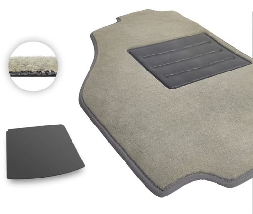 Текстильные коврики Pro-Eco Beige для MG ZS (mkI)(электро)(багажник) 2017→