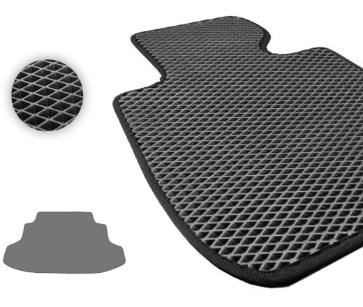 Eva коврики Pro-Eco Black для Mitsubishi Galant (mkIX)(седан)(багажник) 2004-2012