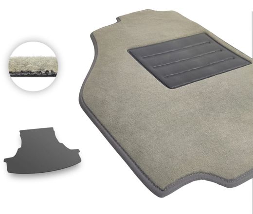 Текстильные коврики Pro-Eco Beige для Chrysler 300C (mkI)(седан)(багажник) 2004-2010