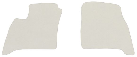 Двухслойные коврики Sotra Premium White для Toyota Avensis Verso (mkII)(1 ряд) 2001-2009 МКПП