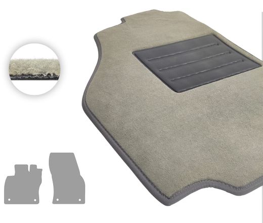 Текстильные коврики Pro-Eco Beige для Volkswagen Caddy (mkIV)(1 ряд) 2020→