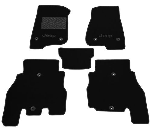 Двухслойные коврики Sotra Classic Black для Jeep Wrangler Unlimited (mkIV)(JL)(не гибрид) 2019→