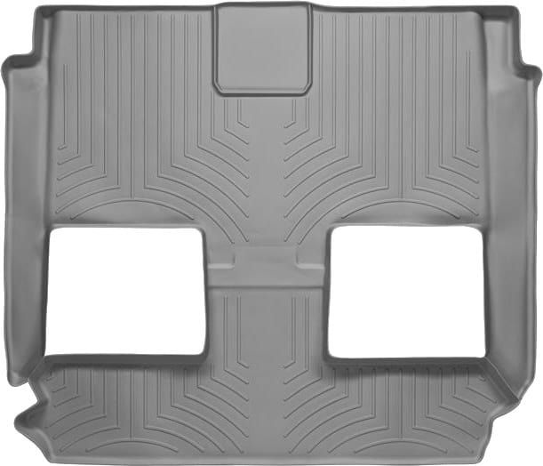 Коврики Weathertech Grey для Chrysler Town & Country (mkV); Dodge Grand Caravan (mkV); Lancia Voyager (mkI) 2007-2020 (2 ряд - два Stow & Go сидения)(2 ряд) - Фото 1