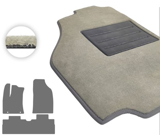 Текстильные коврики Pro-Eco Beige для BYD Seagull (mkI) 2023→ - Фото 1