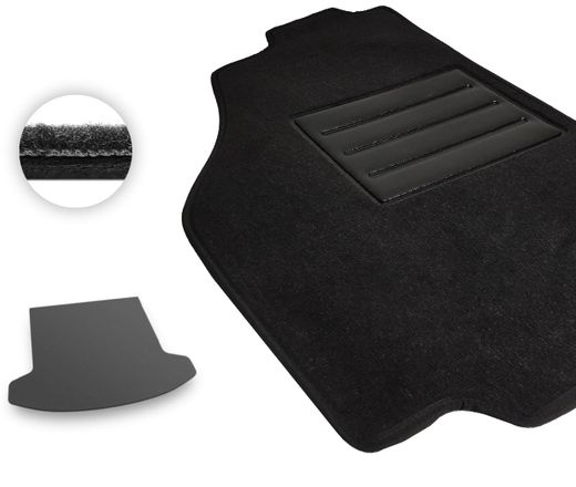 Текстильные коврики Pro-Eco Black для Chery Jetour X70 (mkI)(багажник) 2018→