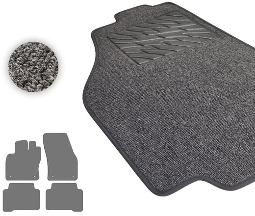 Текстильные коврики Pro-Eco Graphite для Volkswagen Touran (mkII)(1-2 ряд) 2015→