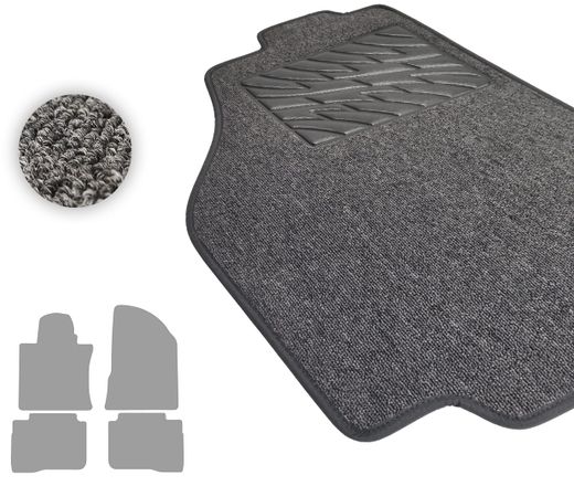 Текстильные коврики Pro-Eco Graphite для SsangYong Korando (mkIV) 2019-2023; KGM Korando (mkI) 2023→