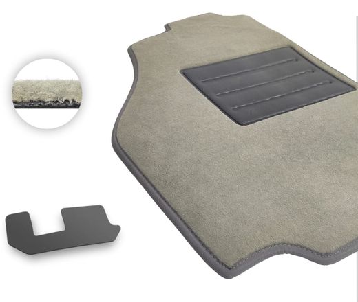 Текстильные коврики Pro-Eco Beige для Dodge Journey (mkI); Fiat Freemont (mkI)(3 ряд) 2008-2020