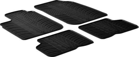 Резиновые коврики Gledring для Renault Logan (mkI) 2004-2012; Dacia Logan (mkI) 2004-2012
