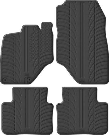 Резиновые коврики Gledring для Peugeot 5008 (mkIII) 2024→ (гибрид)(АКПП)