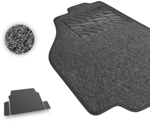 Текстильные коврики Pro-Eco Graphite для Mercedes-Benz E-Class (W124)(седан)(багажник) 1985-1995