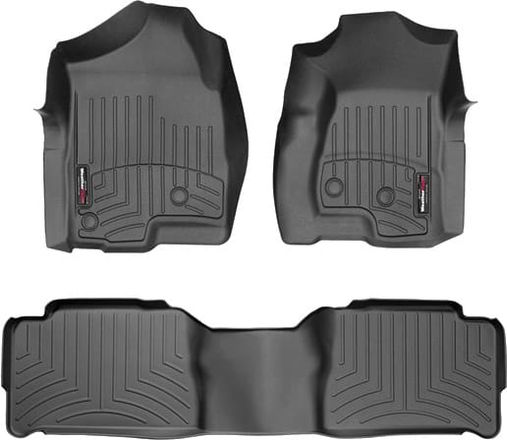 Коврики Weathertech Black для Cadillac Escalade (mkII); Chevrolet Tahoe (mkII); GMC Yukon (mkII) 2000-2006 (1-2 ряд)