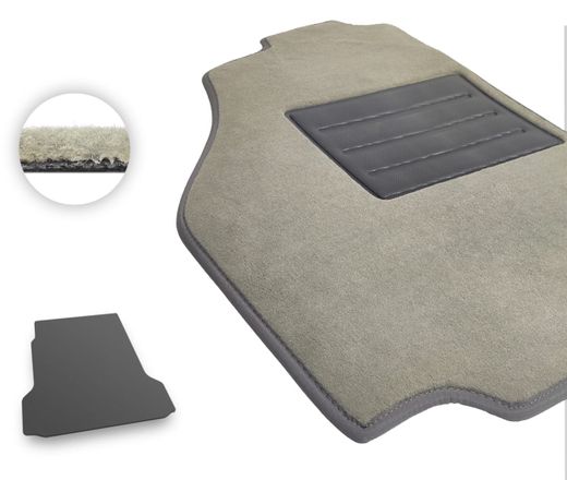 Текстильные коврики Pro-Eco Beige для XPeng P7 (mkI)(багажник) 2020→