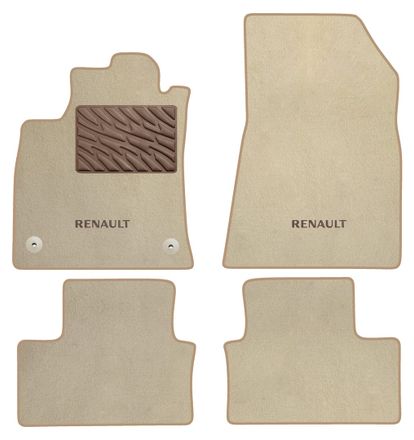 Двошарові килимки Sotra Premium Beige для Renault Clio (mkV)(хетчбек) 2019→
