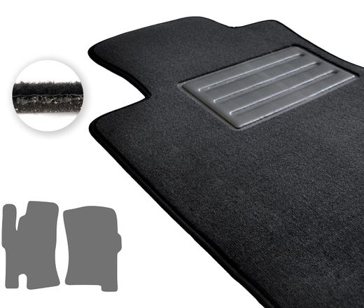 Текстильные коврики Pro-Eco Dark Grey для SsangYong Rodius (mkI)(1 ряд) 2004-2013