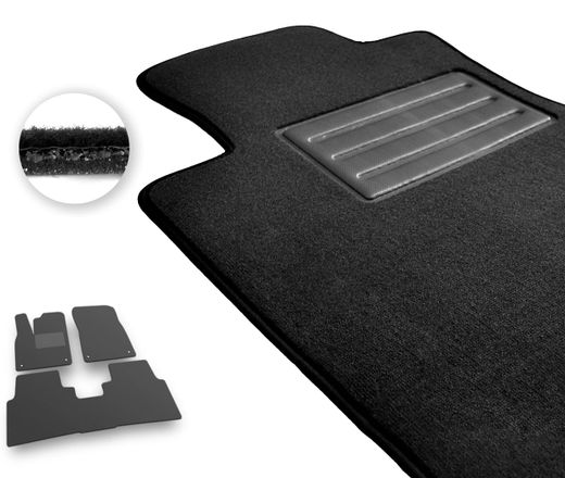 Текстильные коврики Pro-Eco Dark Grey для Volkswagen ID.6 (mkI)(1-2 ряд) 2020→