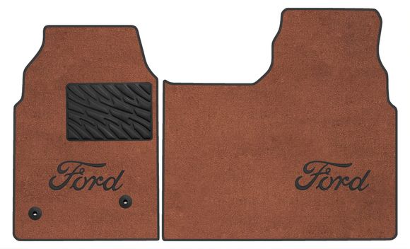 Двухслойные коврики Sotra Premium Terracot для Ford Tourneo Custom (mkII)(1 ряд - 1+1)(1 ряд) 2023→ (МКПП)