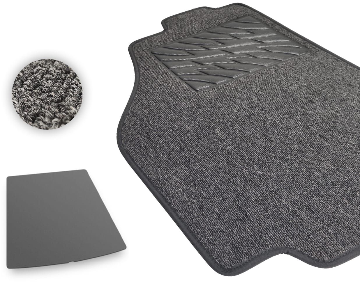 Текстильные коврики Pro-Eco Graphite для Tesla Model S (mkI)(багажник) 2012→ - Фото 1