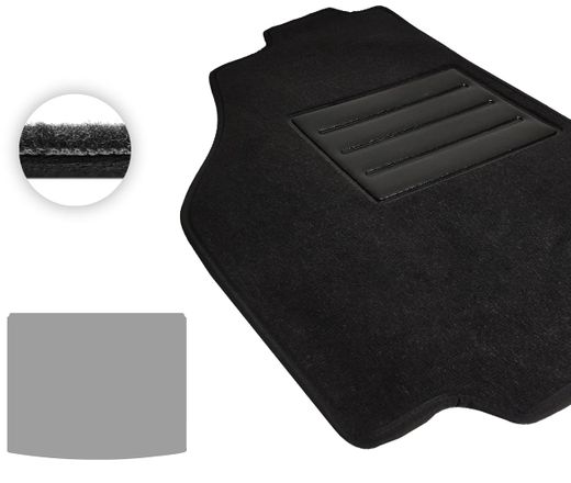 Текстильные коврики Pro-Eco Black для Volkswagen Caddy (mkV)(Life)(багажник) 2020→