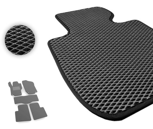 Eva коврики Pro-Eco Black для Mercedes-Benz GL-Class (X164)(1-2 ряд) 2006-2012