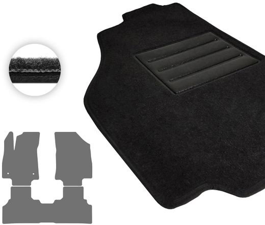 Текстильные коврики Pro-Eco Black для Kia EV3 (mkI) 2021→