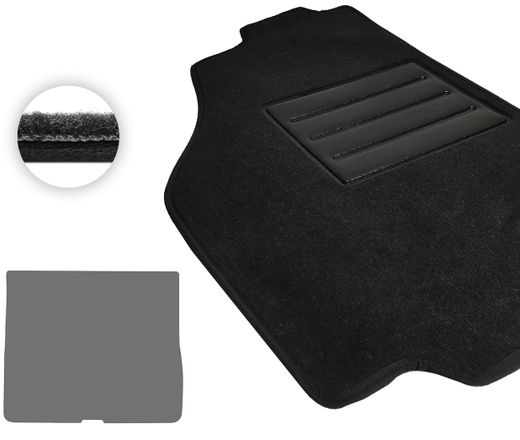 Текстильные коврики Pro-Eco Black для Mercedes-Benz M-Class (W163)(багажник) 1998-2005