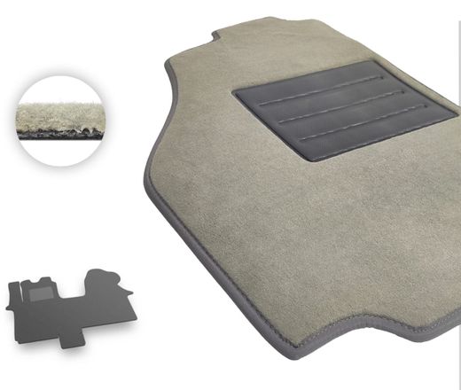 Текстильные коврики Pro-Eco Beige для Nissan Primastar (mkI)(1 ряд - 3 места)(1 ряд) 2001-2014