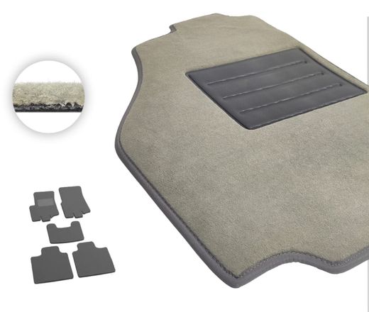 Текстильные коврики Pro-Eco Beige для SsangYong Korando (mkII) 1996-2006