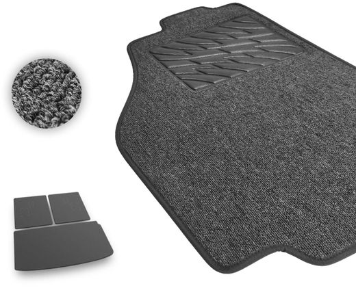 Текстильные коврики Pro-Eco Graphite для Acura MDX (mkIV)(разложенный 3 ряд)(на спинки 3 ряда)(багажник) 2021→