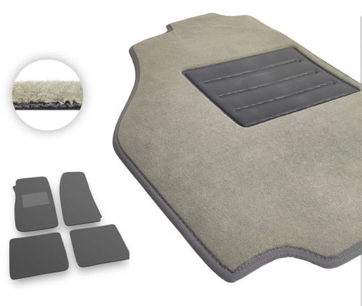 Текстильные коврики Pro-Eco Beige для Ford Mustang (mkIV) 1995-2004