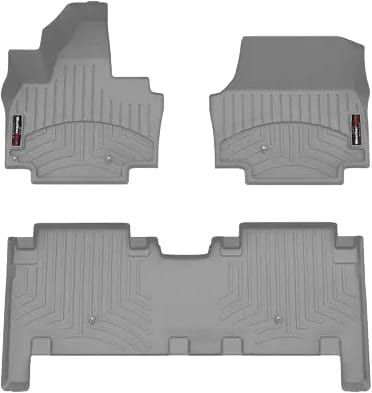 Коврики Weathertech Grey для Kia EV9 (mkI) 2023→ (2 ряд - 3 места)(1-2 ряд)