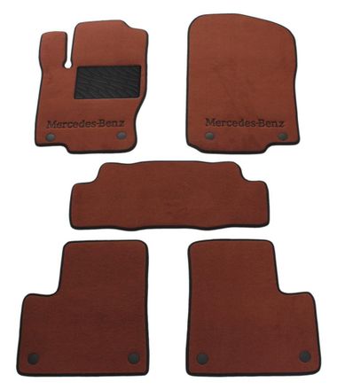 Двухслойные коврики Sotra Premium Terracot для Mercedes-Benz GL/GLS-Class (X166) 2013-2019 / M/GLE-Class (W166) 2011-2019 (1-2 ряд)
