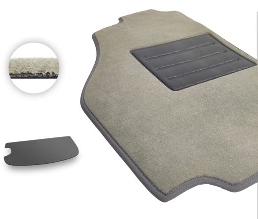 Текстильные коврики Pro-Eco Beige для Daihatsu YRV (mkI)(багажник) 2000-2005